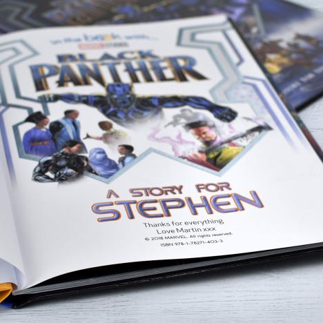 Personalised Marvel Black Panther Softback Story Book Extra Image 1